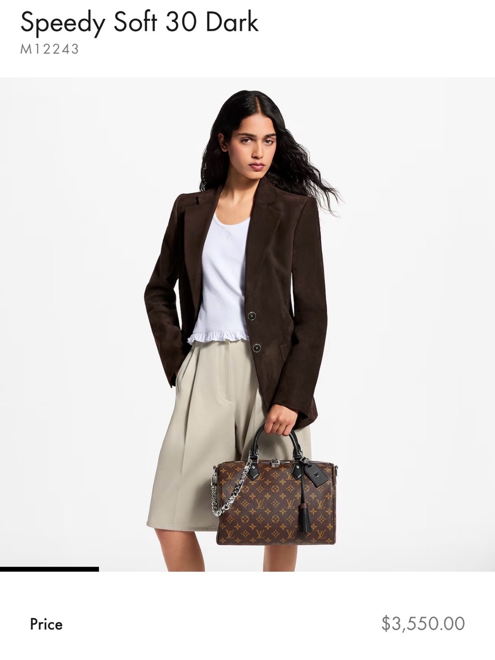 Louis Vuitton Speedy Soft 30 Dark